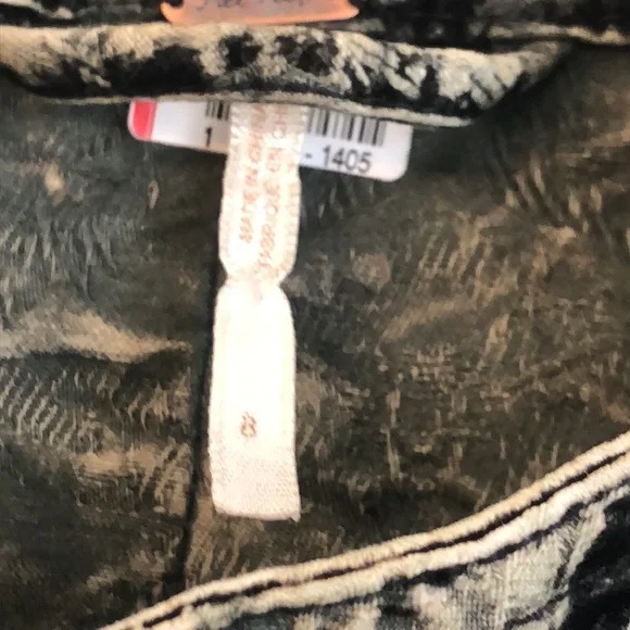 Free People Black and Tan Patterned Jacket - Picture 3 of 9